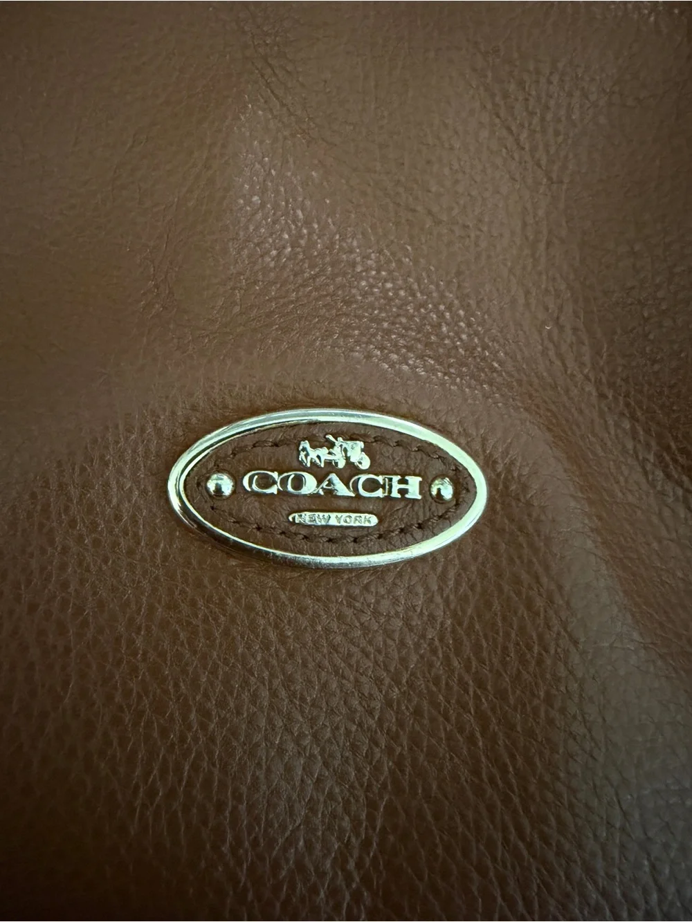Coach Brown pebbled Leather Madison Isabelle purse